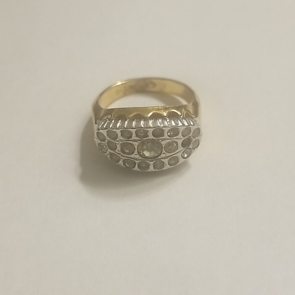 ART DECO 18KT GF HALLMARKED RING SZ 6 - Picture 4 of 6